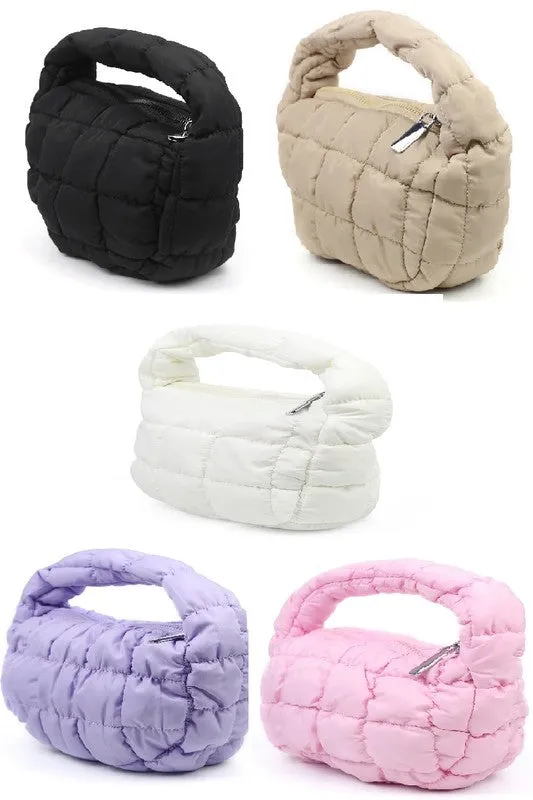 QUILTED MICRO PUFFY HANDBAG