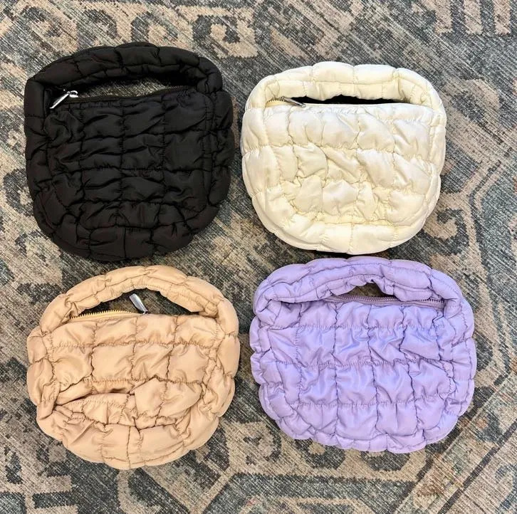QUILTED MICRO PUFFY HANDBAG