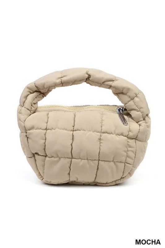 QUILTED MICRO PUFFY HANDBAG