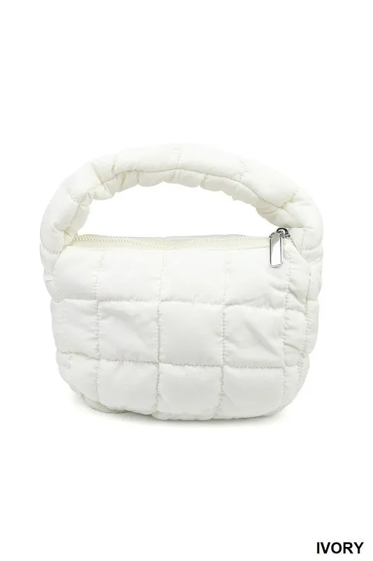 QUILTED MICRO PUFFY HANDBAG