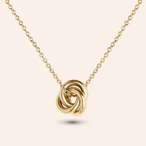 "Eternal Bond" High Polished Pendant Necklace