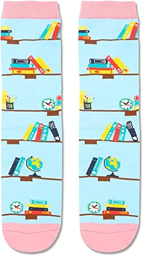 Reading Gifts, Funny Socks for Women, Cool Book Socks, Silly Socks, Personalized Gifts For Her, Book Lovers Gifts, Reading Socks