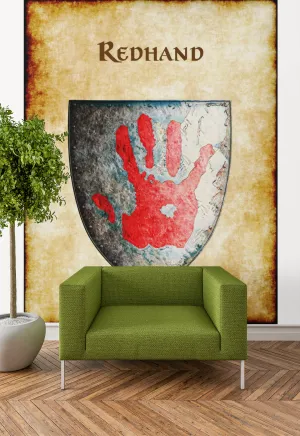 Redhand Heraldry of Greyhawk Anna Meyer Cartography Canvas Art Print