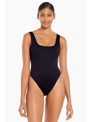 Reese One Piece in Black Ecotex