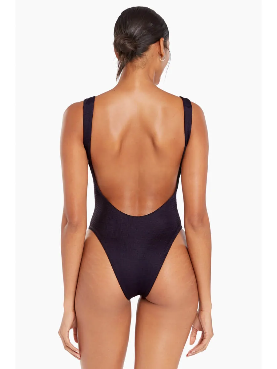 Reese One Piece in Black Ecotex