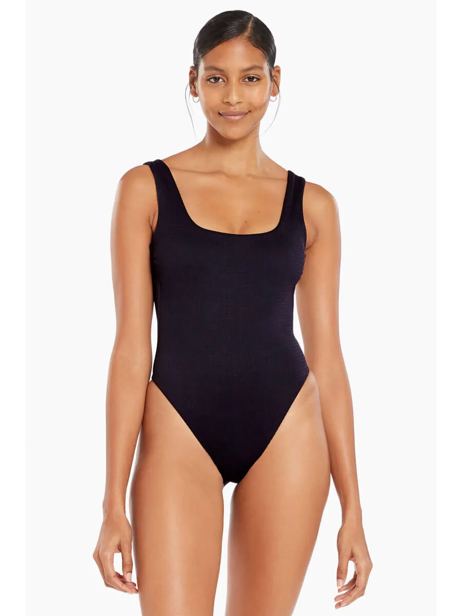 Reese One Piece in Black Ecotex