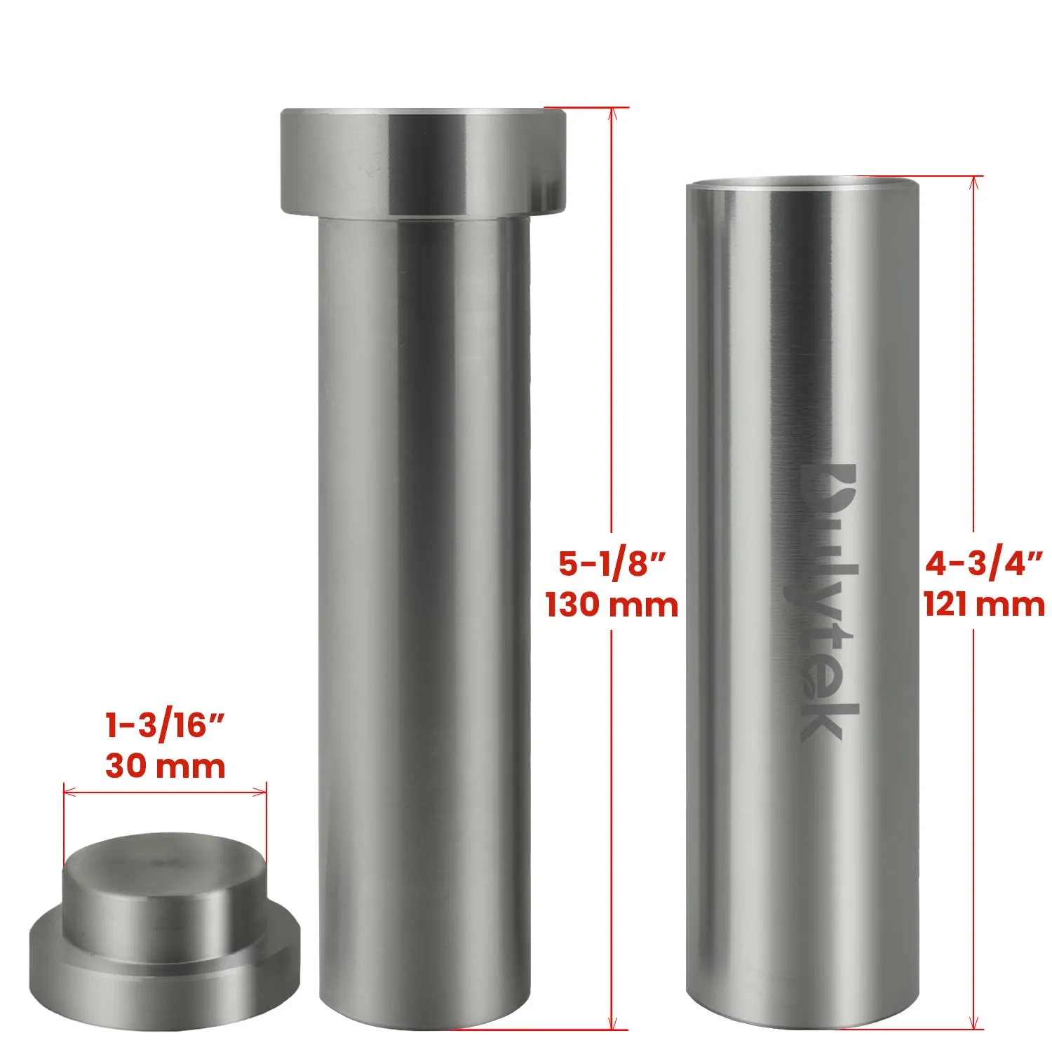 Renewed Dulytek® Hammer Style Pre-Press Mold, Stainless Steel, Two Sizes Available