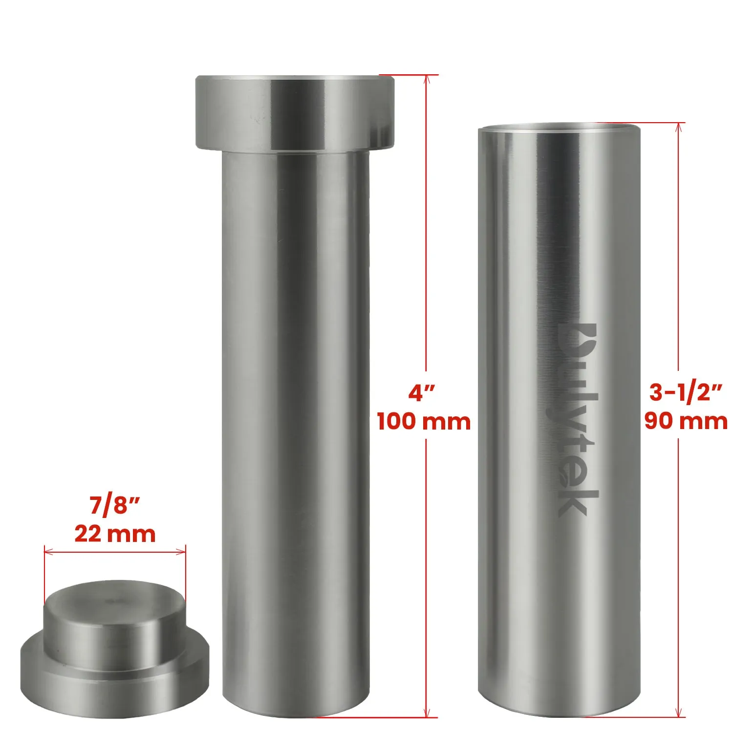 Renewed Dulytek® Hammer Style Pre-Press Mold, Stainless Steel, Two Sizes Available