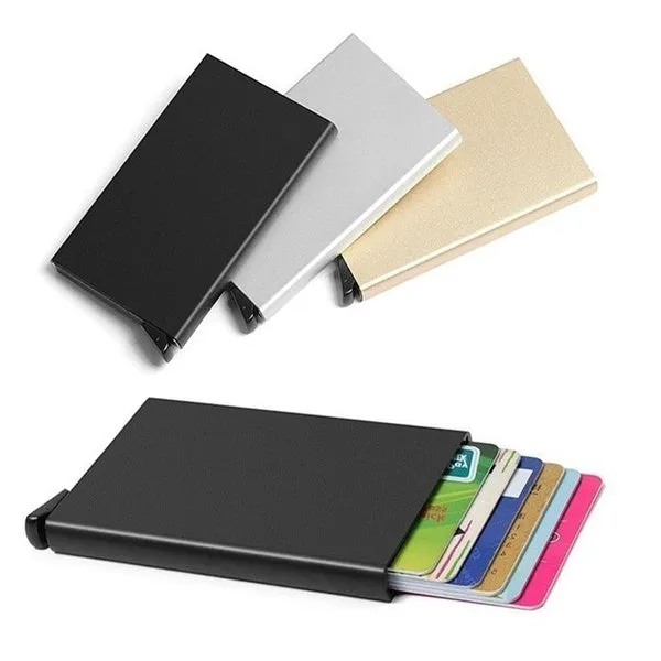 RFID Blocking Mens Credit Card Automatic Card Sets