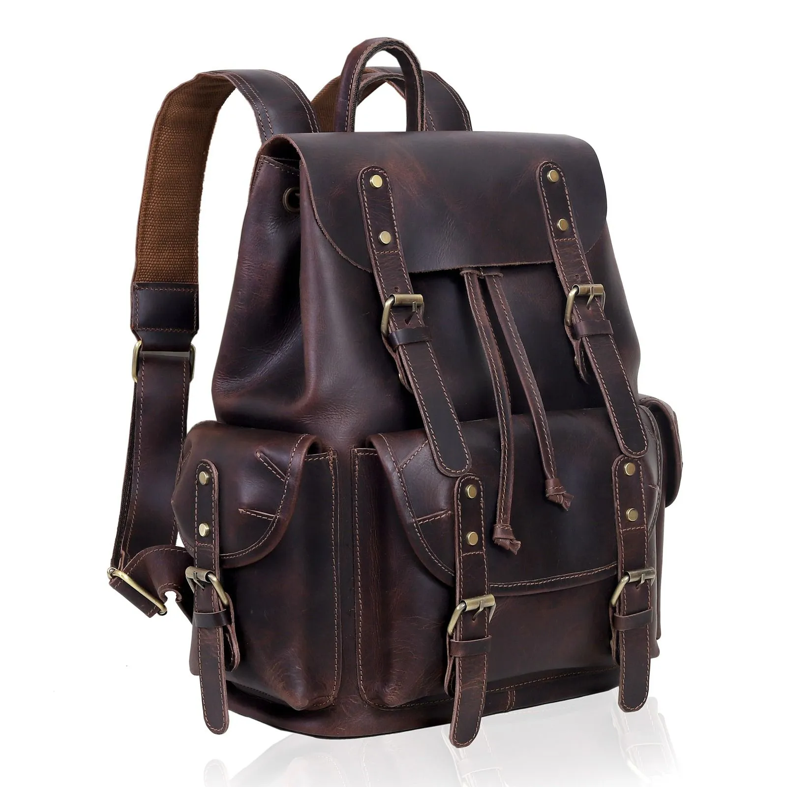Robin Buffalo Leather Backpack