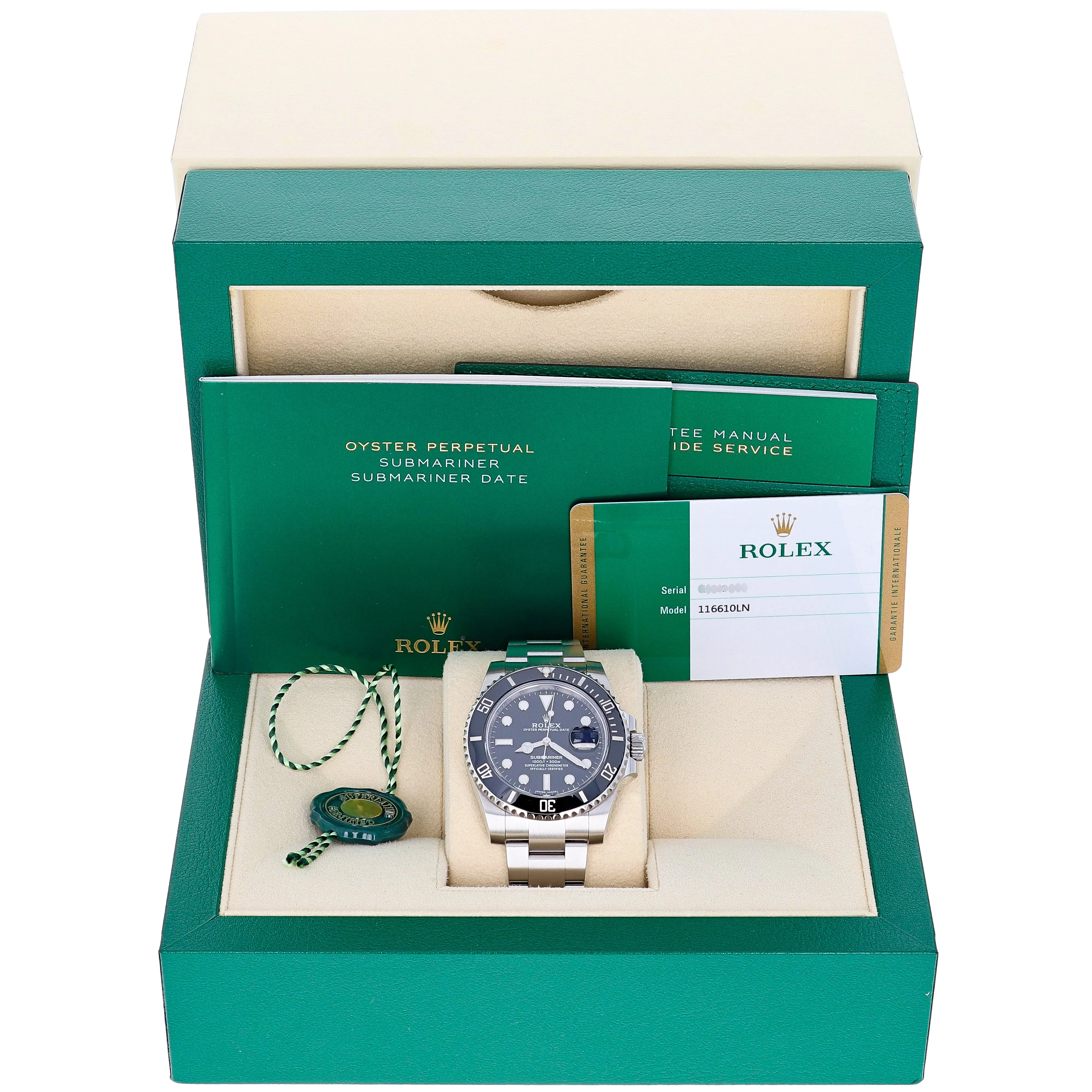 Rolex Submariner Date 116610LN 2018 Full Set Black Steel 40 mm
