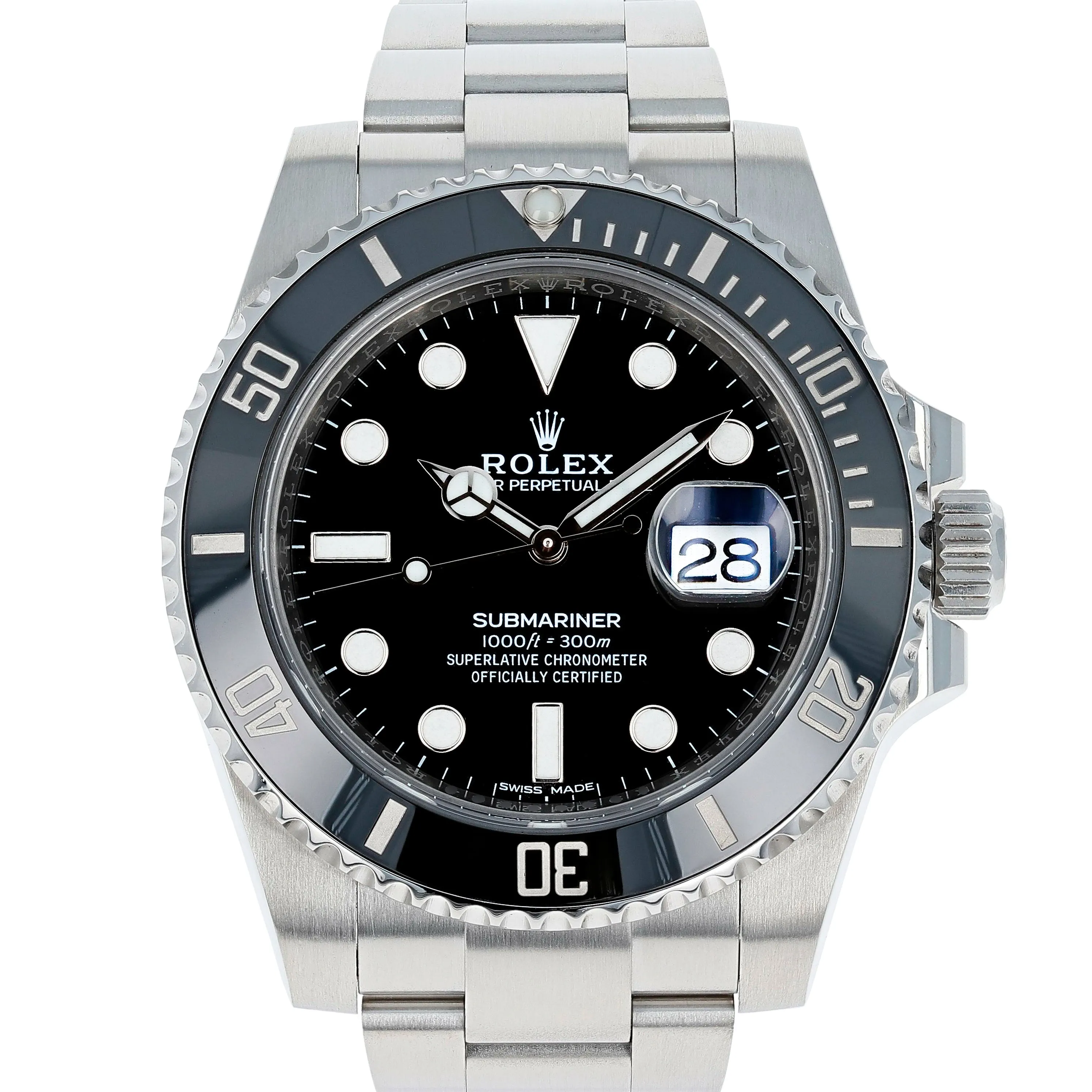 Rolex Submariner Date 116610LN 2018 Full Set Black Steel 40 mm