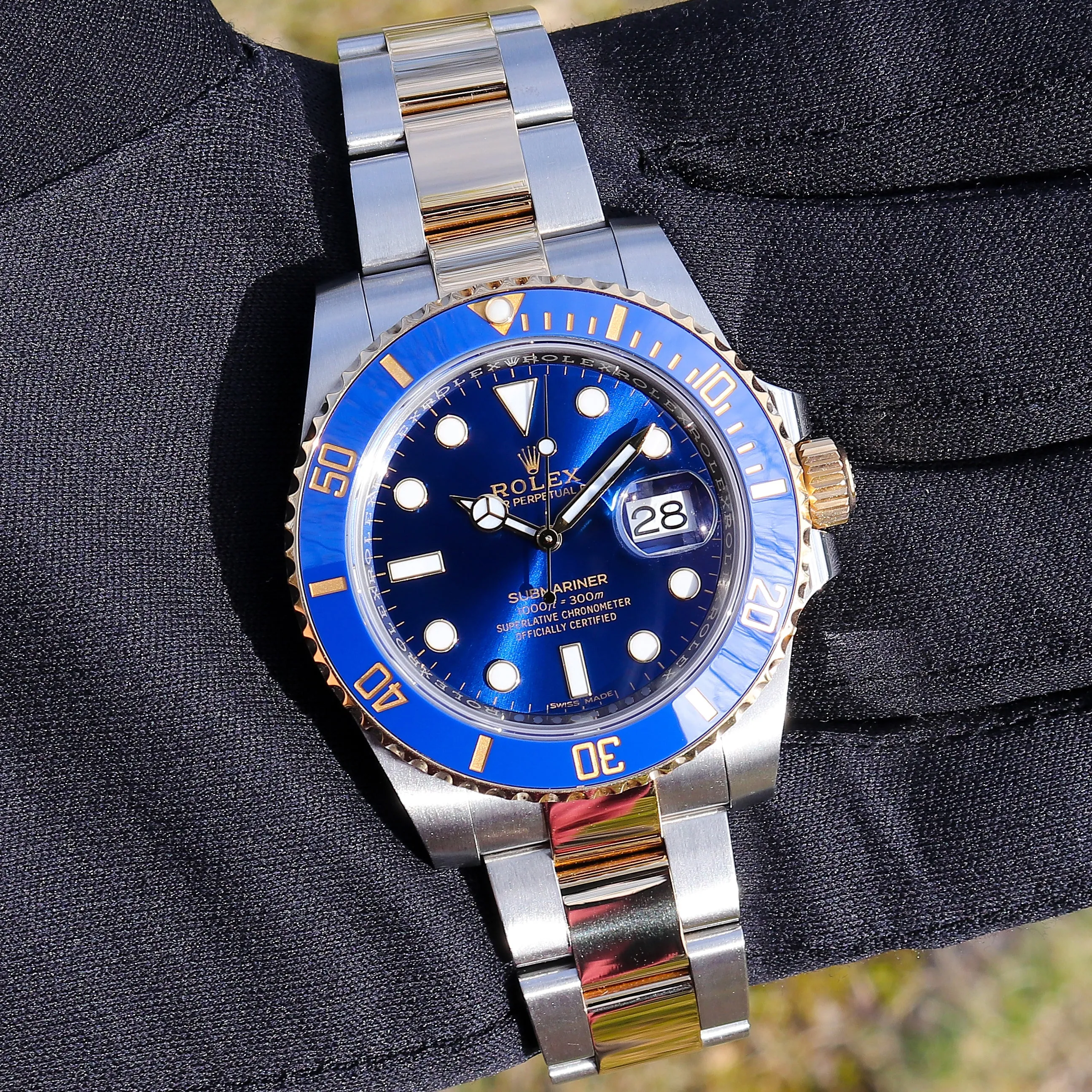 Rolex Submariner Date 116613LB 2016 Box & Papers Blue Yellow Gold & Steel 40 mm