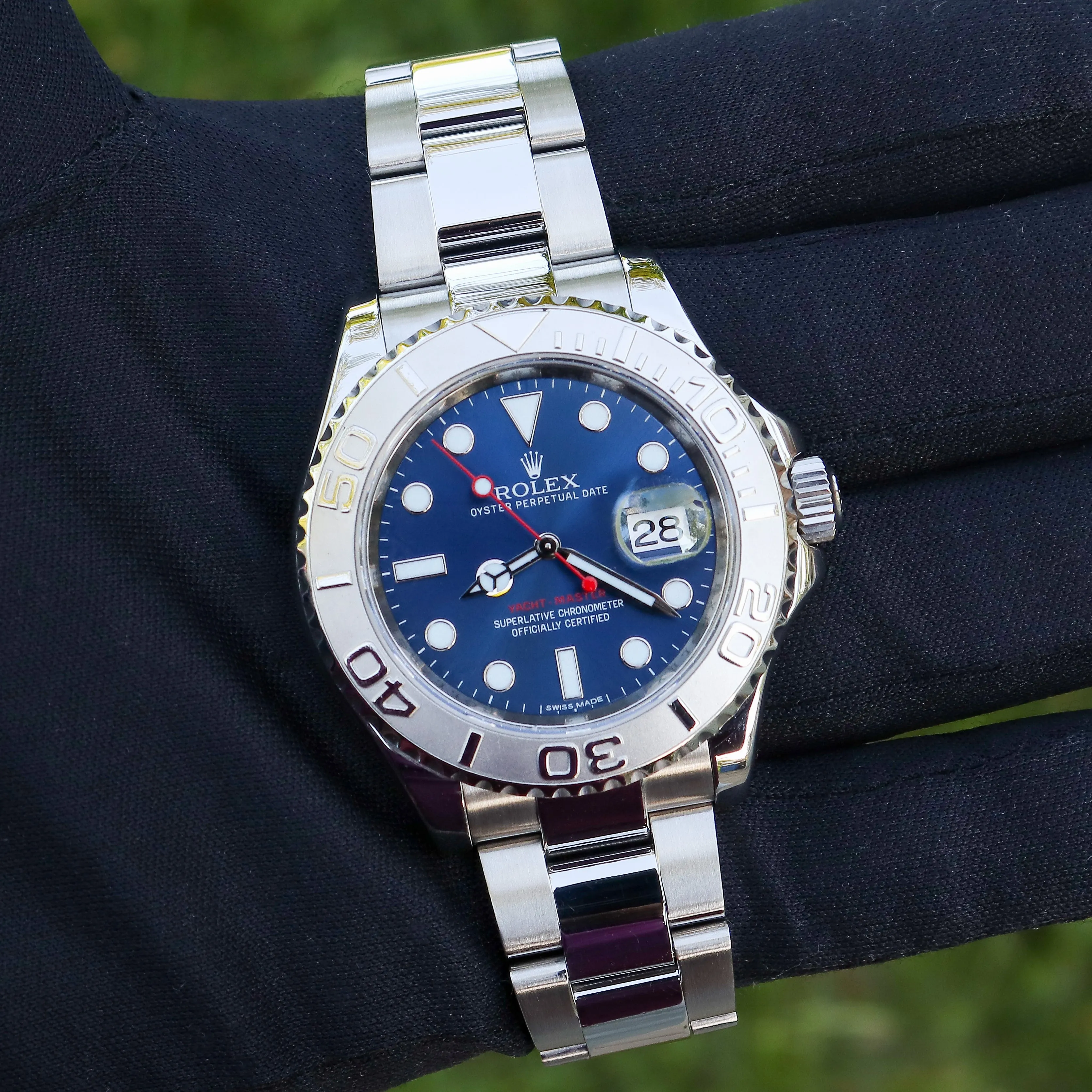 Rolex Yacht-Master 116622 Blue 2014 Full Set Oyster Steel 40 mm