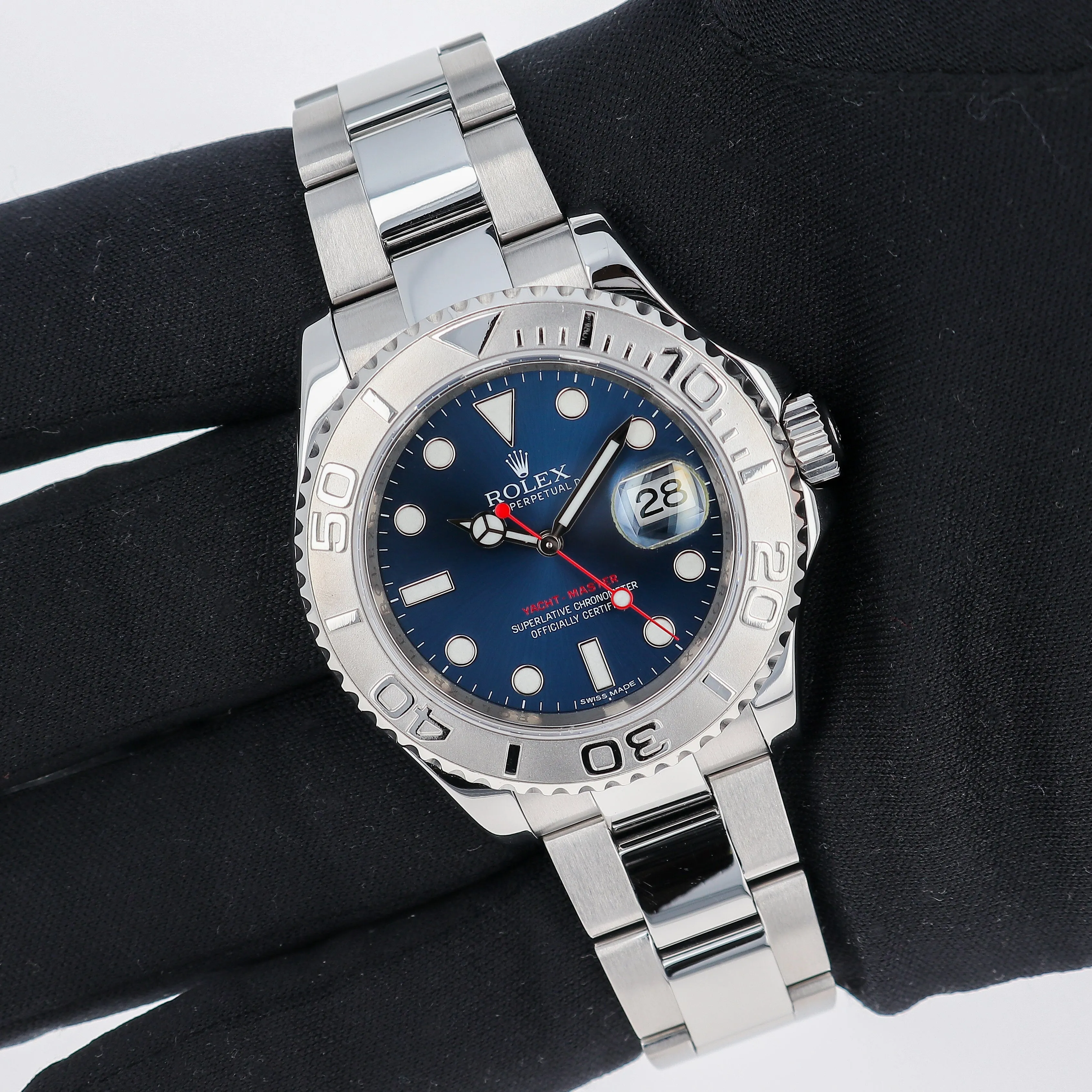 Rolex Yacht-Master 116622 Blue 2014 Full Set Oyster Steel 40 mm