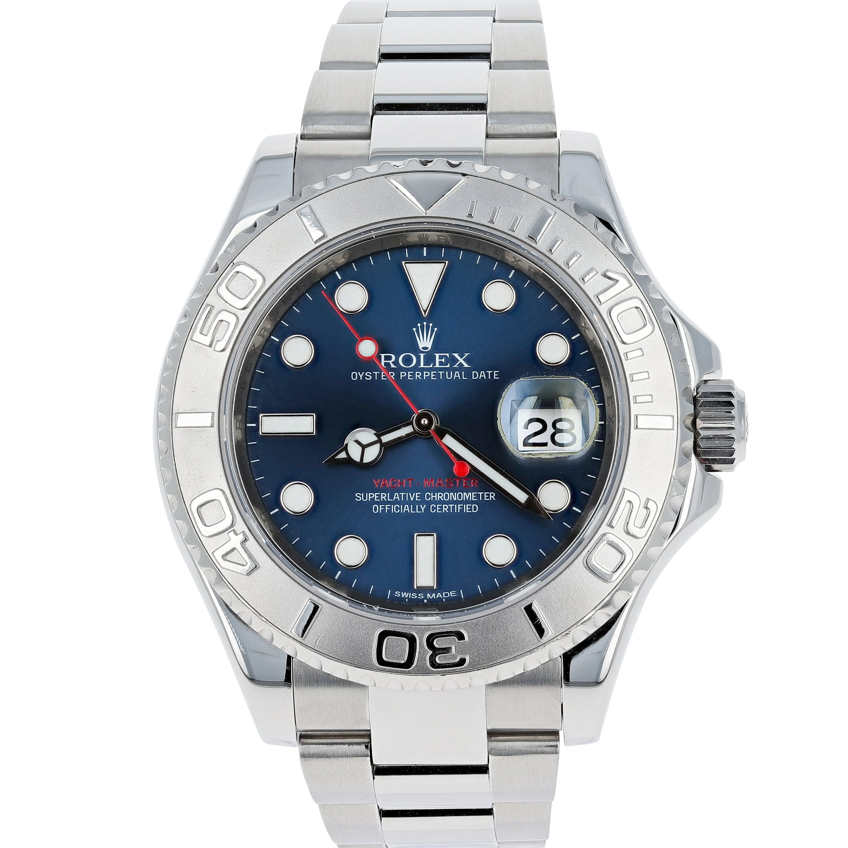 Rolex Yacht-Master 116622 Blue 2014 Full Set Oyster Steel 40 mm