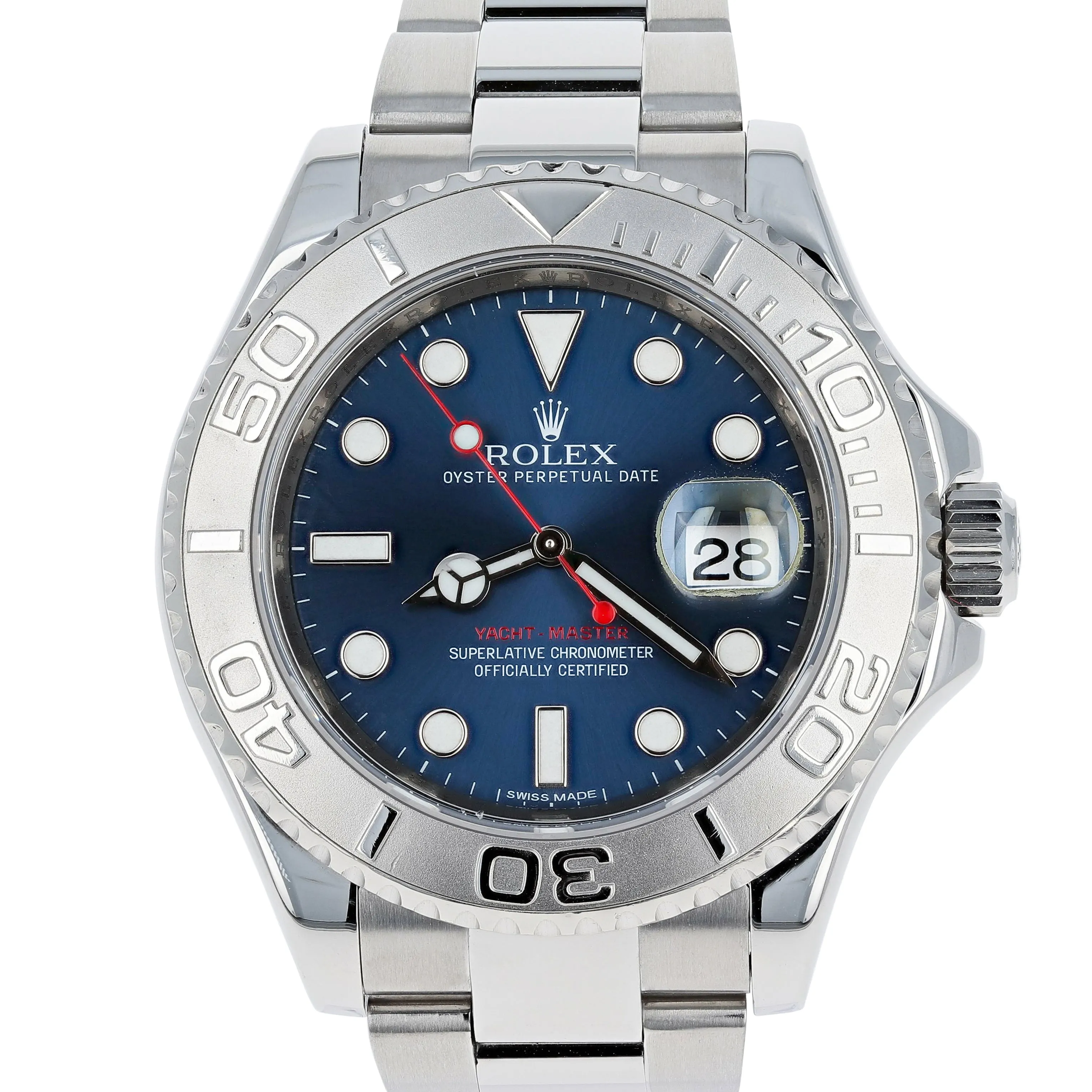 Rolex Yacht-Master 116622 Blue 2014 Full Set Oyster Steel 40 mm