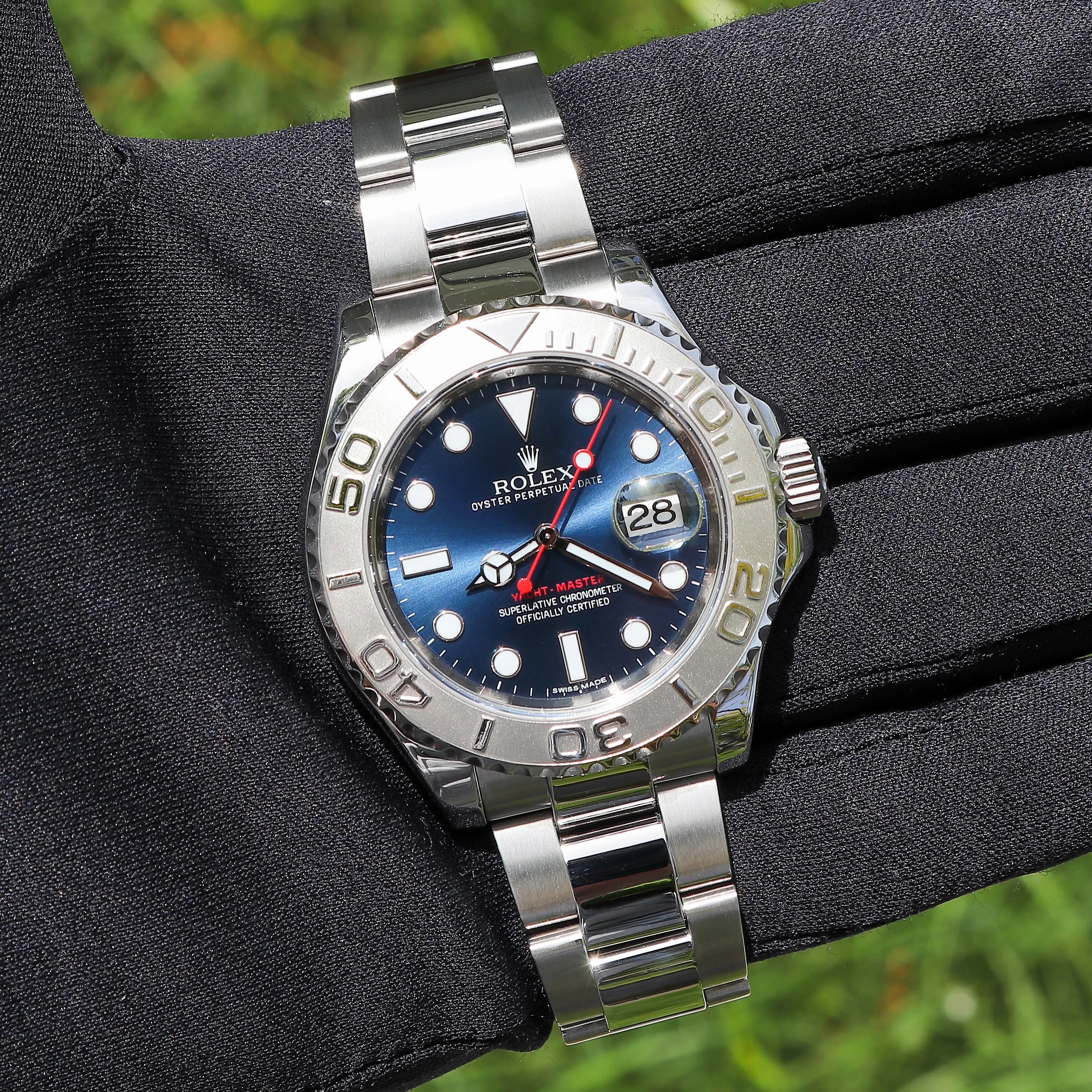 Rolex Yacht-Master 116622 Blue 2014 Full Set Oyster Steel 40 mm