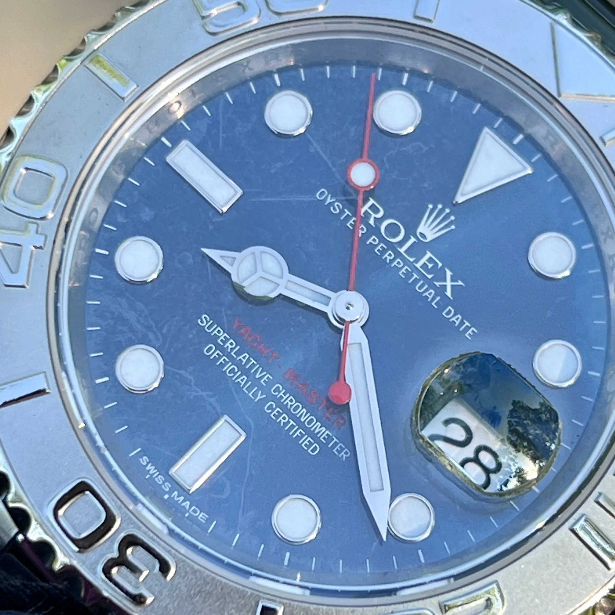 Rolex Yacht-Master 116622 Blue 2014 Full Set Oyster Steel 40 mm