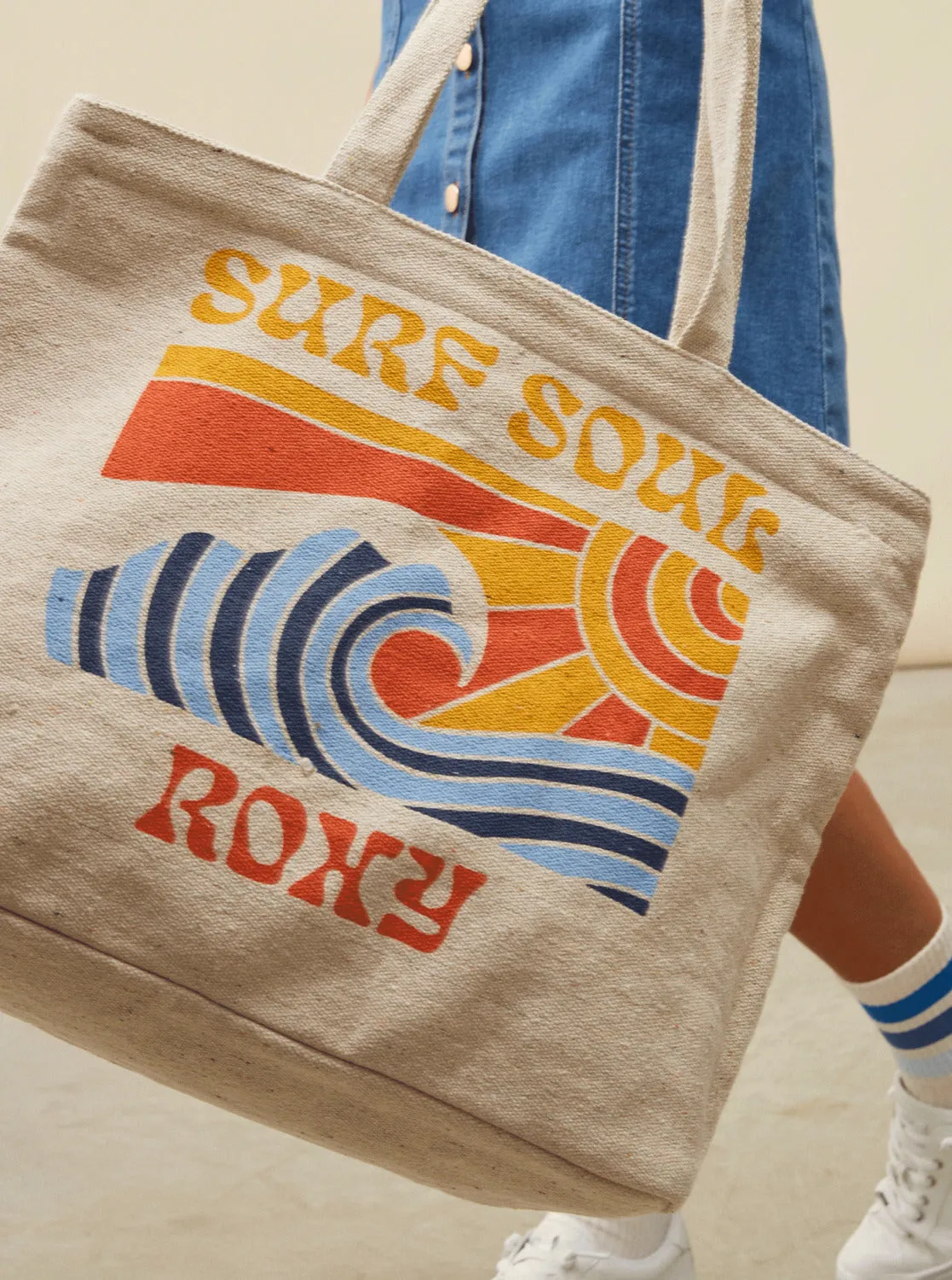 ROXY Summer Flower Bag - Natural