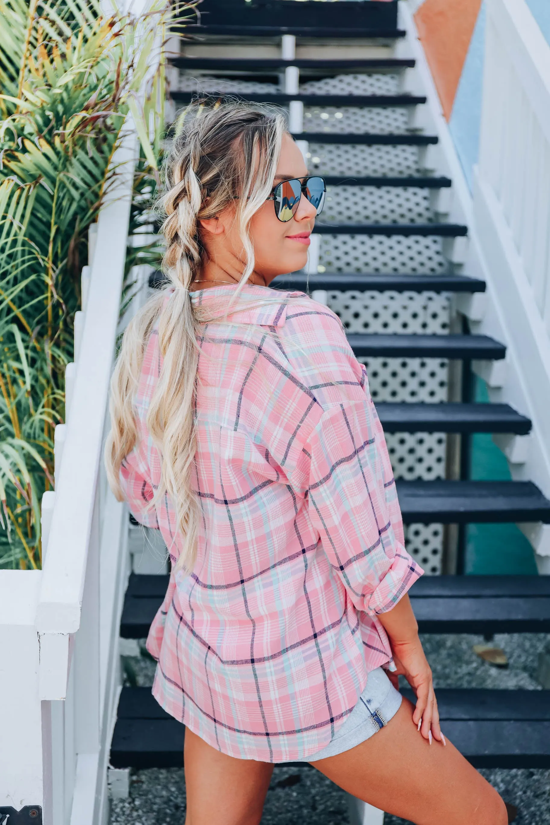 Royal Tartan Pink Plaid Shirt