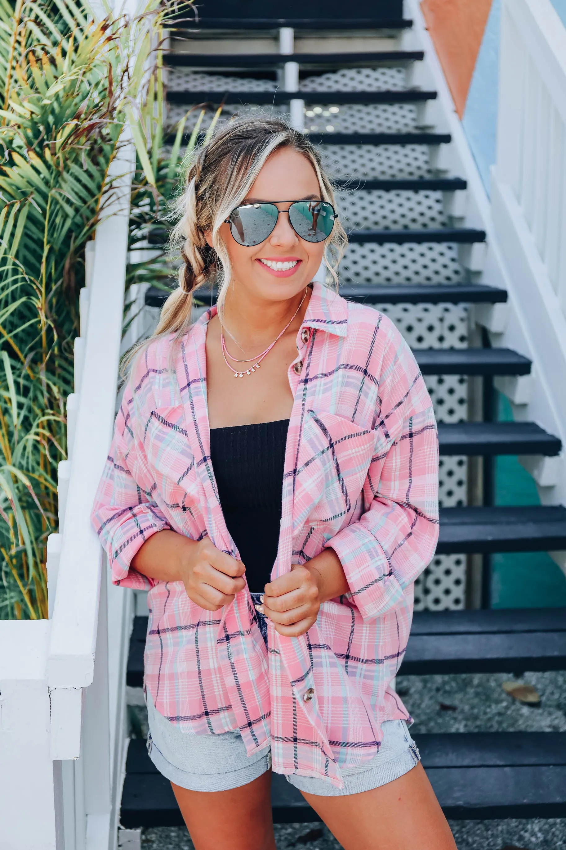 Royal Tartan Pink Plaid Shirt