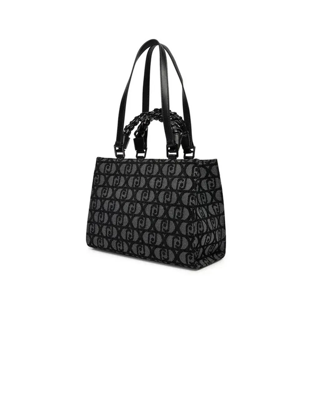 S Tote - Jacquard Nero