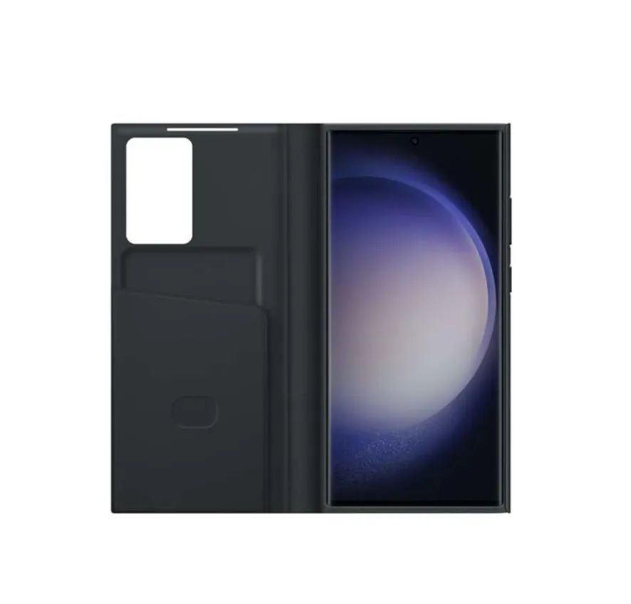 Samsung Original Smart View Wallet Case For Samsung S23 ULTRA - Black