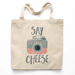 Say Cheese Canvas Tote Bag