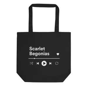 Scarlet Begonias Tote Bag