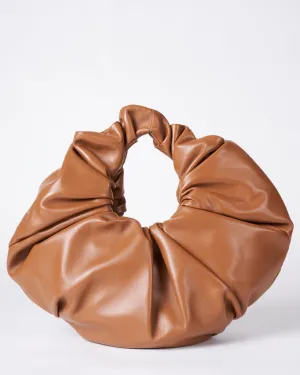 scrunchie bag - camel