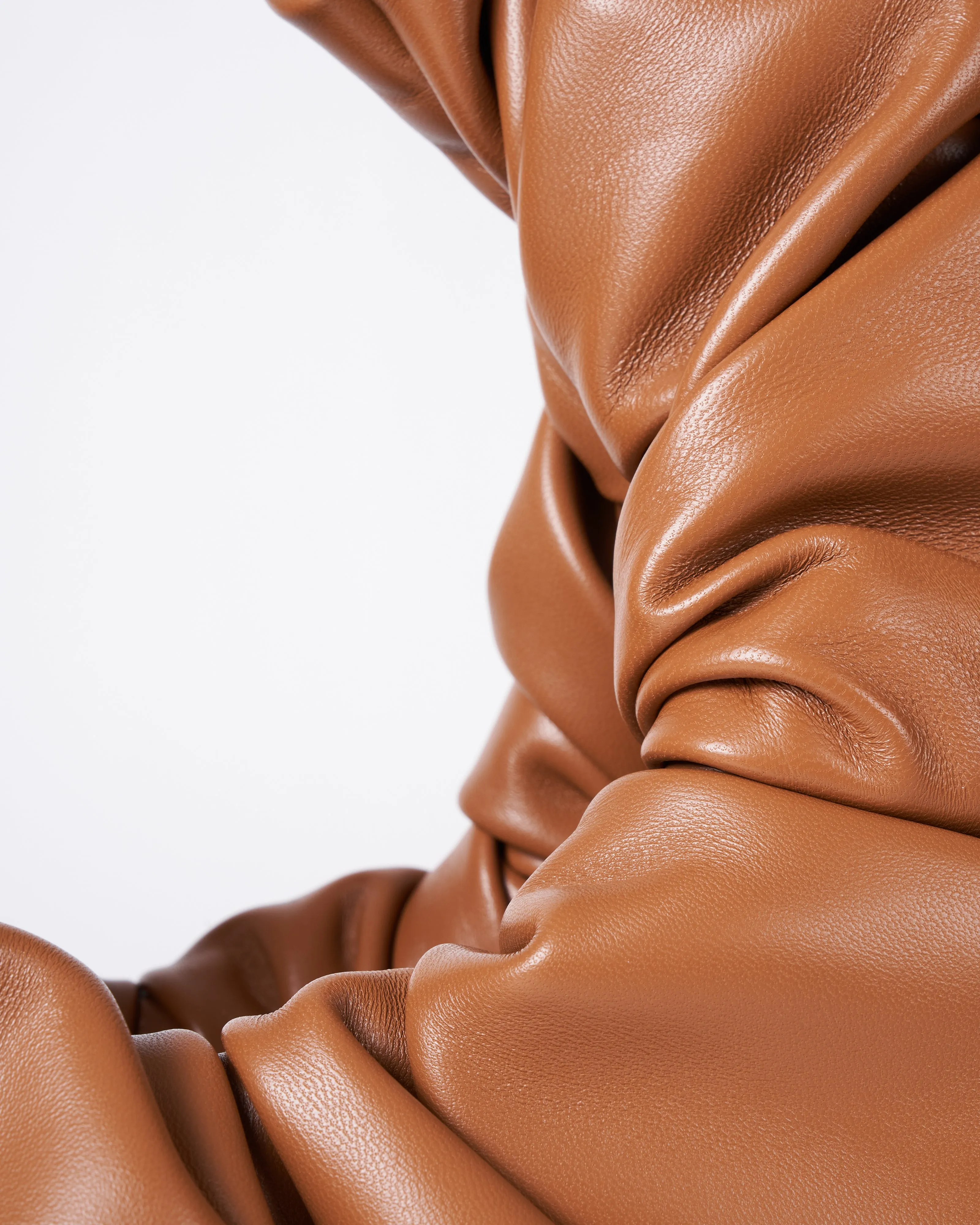 scrunchie bag - camel