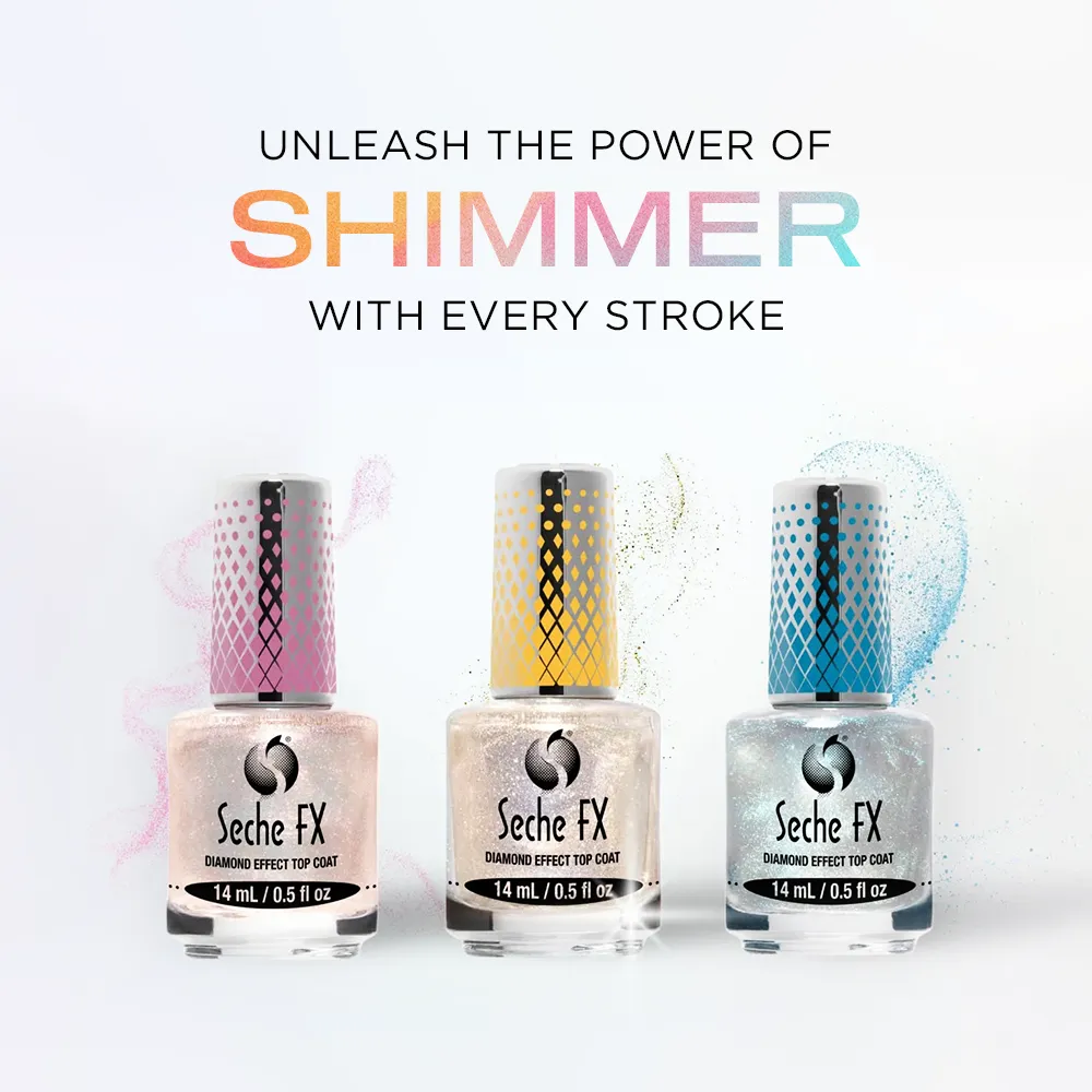 Seche FX Diamond Effect Top Coat Pink