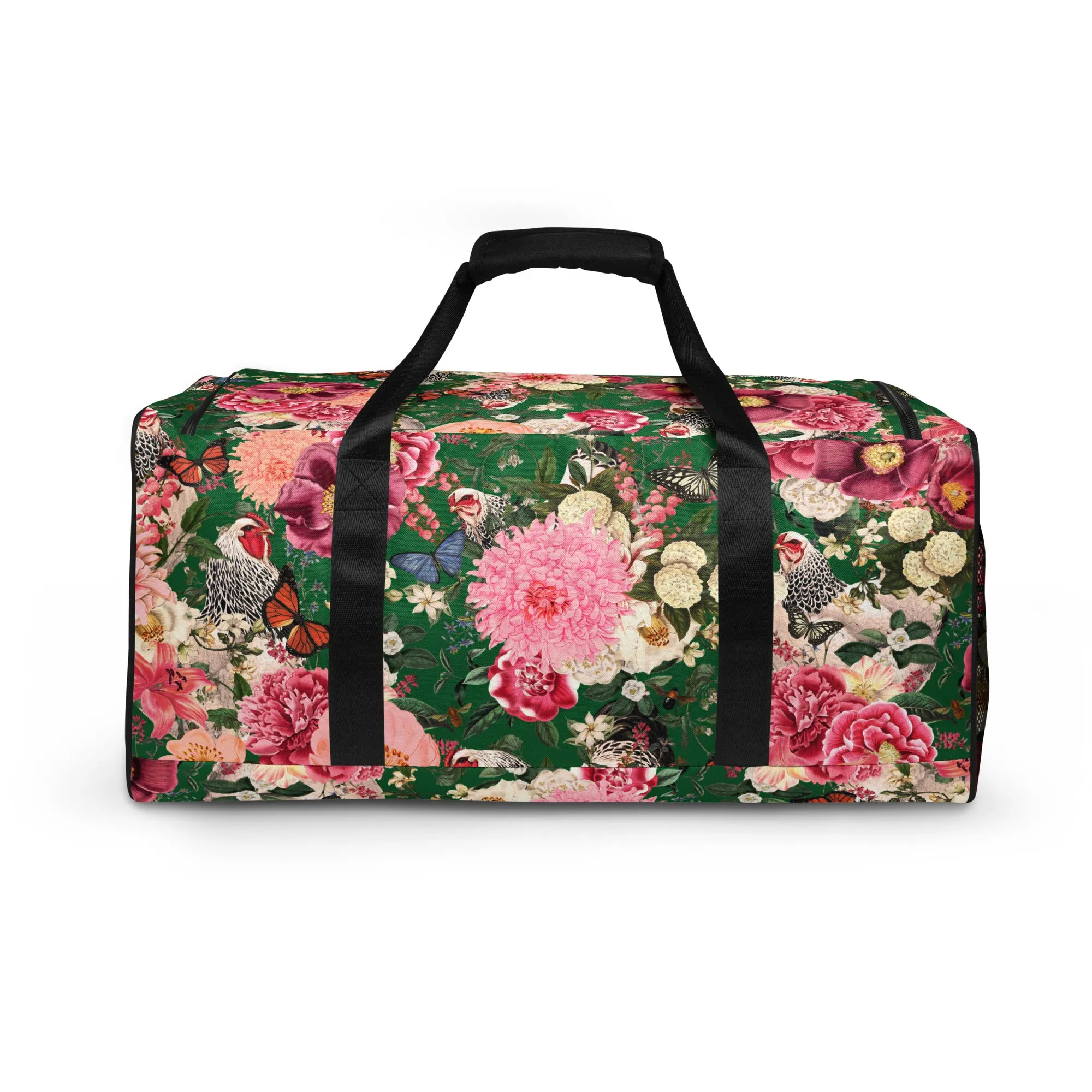 Secret Chicken Garden Duffle Bag, light brahma