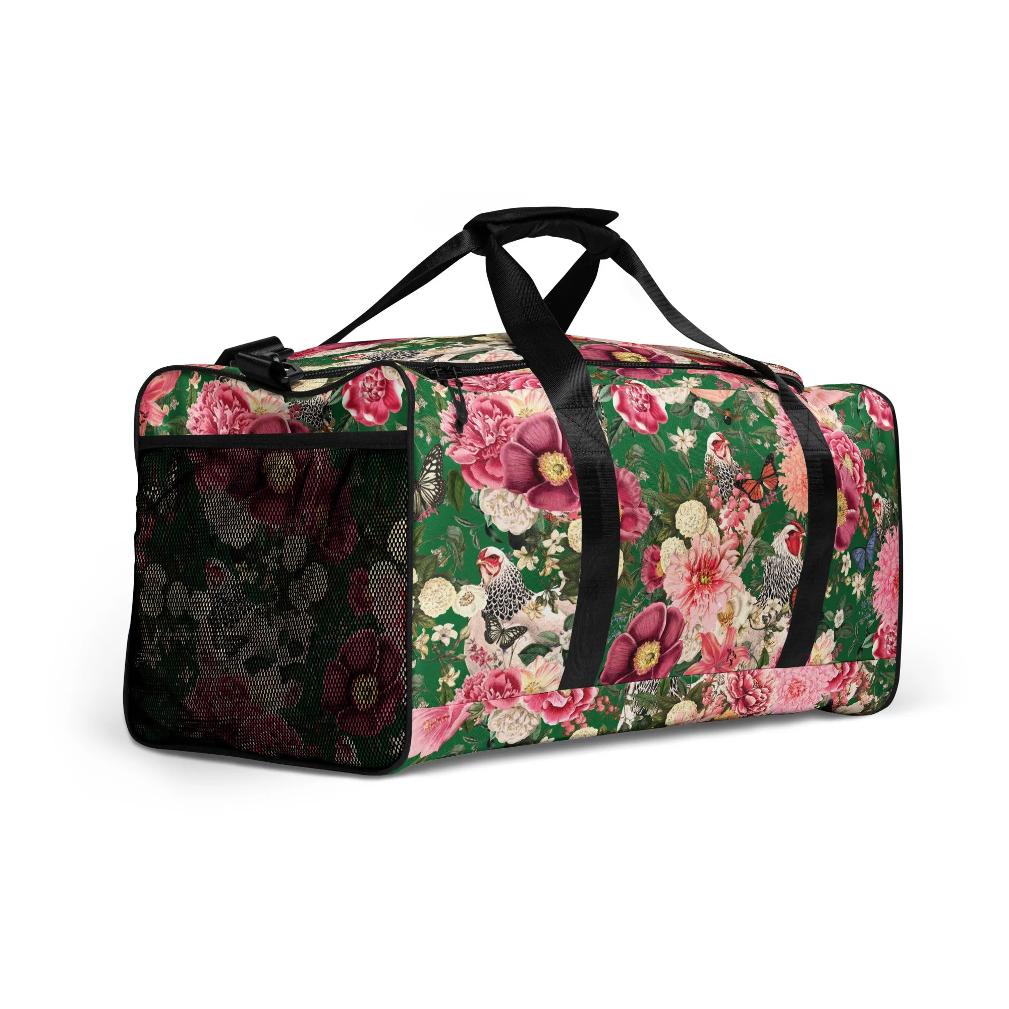Secret Chicken Garden Duffle Bag, light brahma