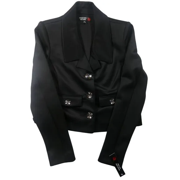 Shelby Rose Women's 2 PC Jacket Skirt Set Black Size 4