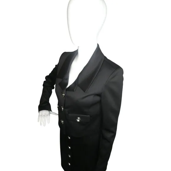 Shelby Rose Women's 2 PC Jacket Skirt Set Black Size 4