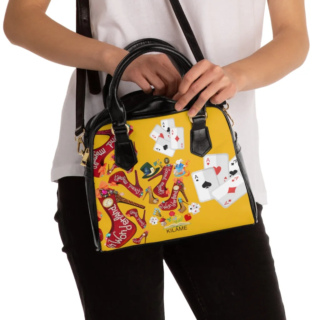 Shoulder Handbag 'Down the rabbit hole'
