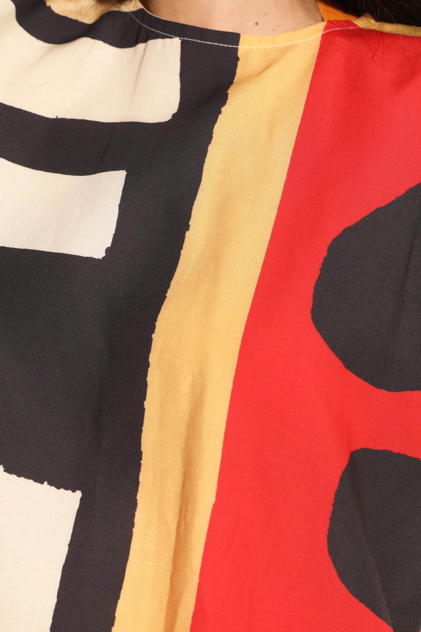 Silas Dress Collage Print Bold