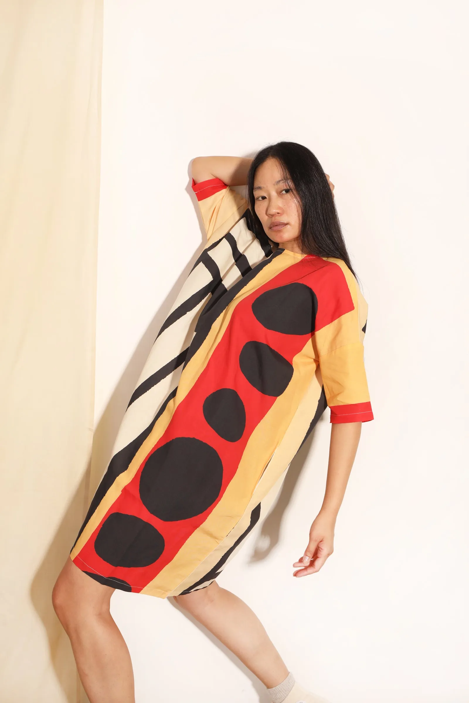 Silas Dress Collage Print Bold