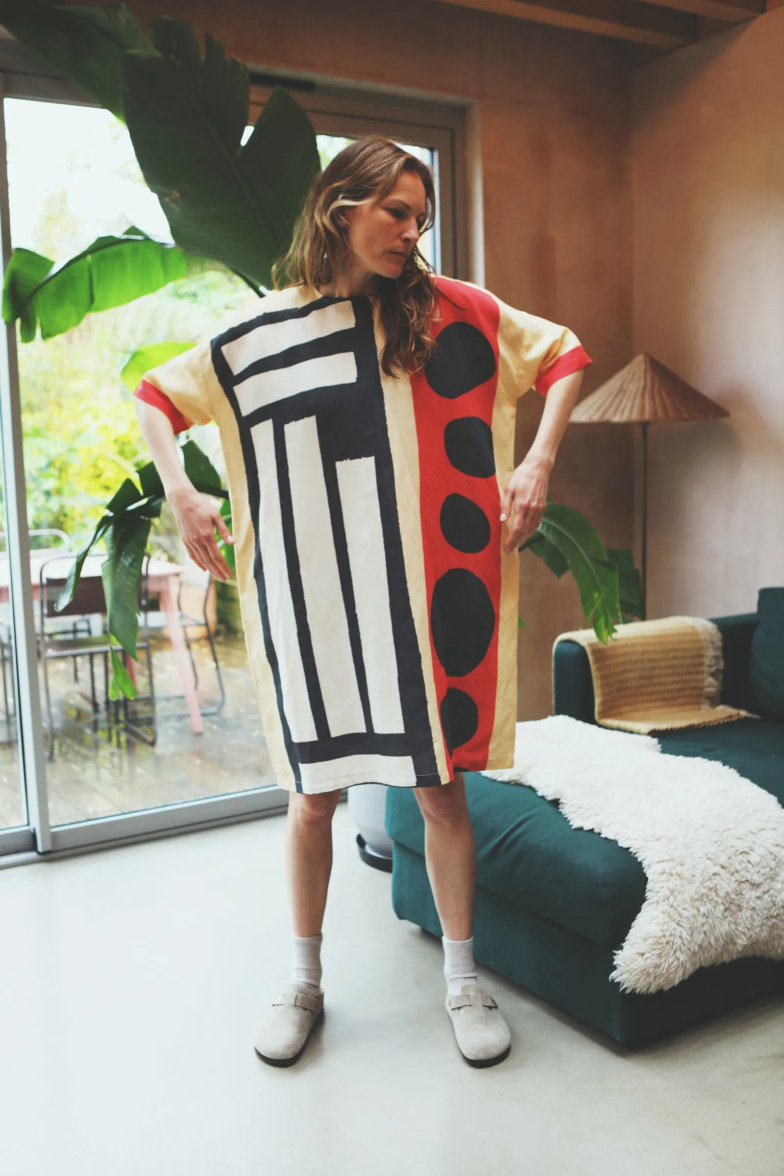 Silas Dress Collage Print Bold