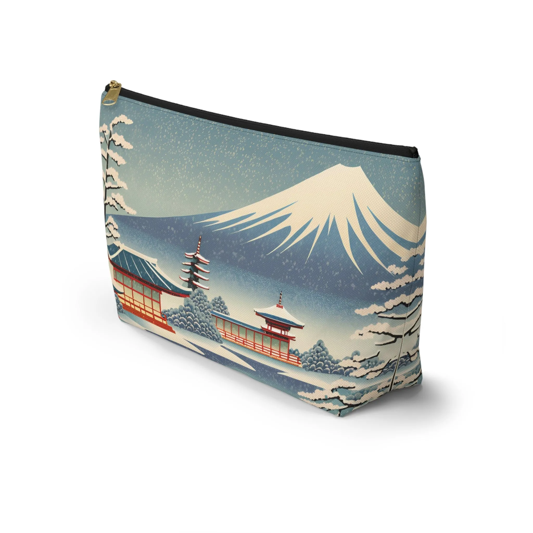 Silent Snow, Sacred Mountain | Portable Tech Pouch for Gamers & Remote Workers