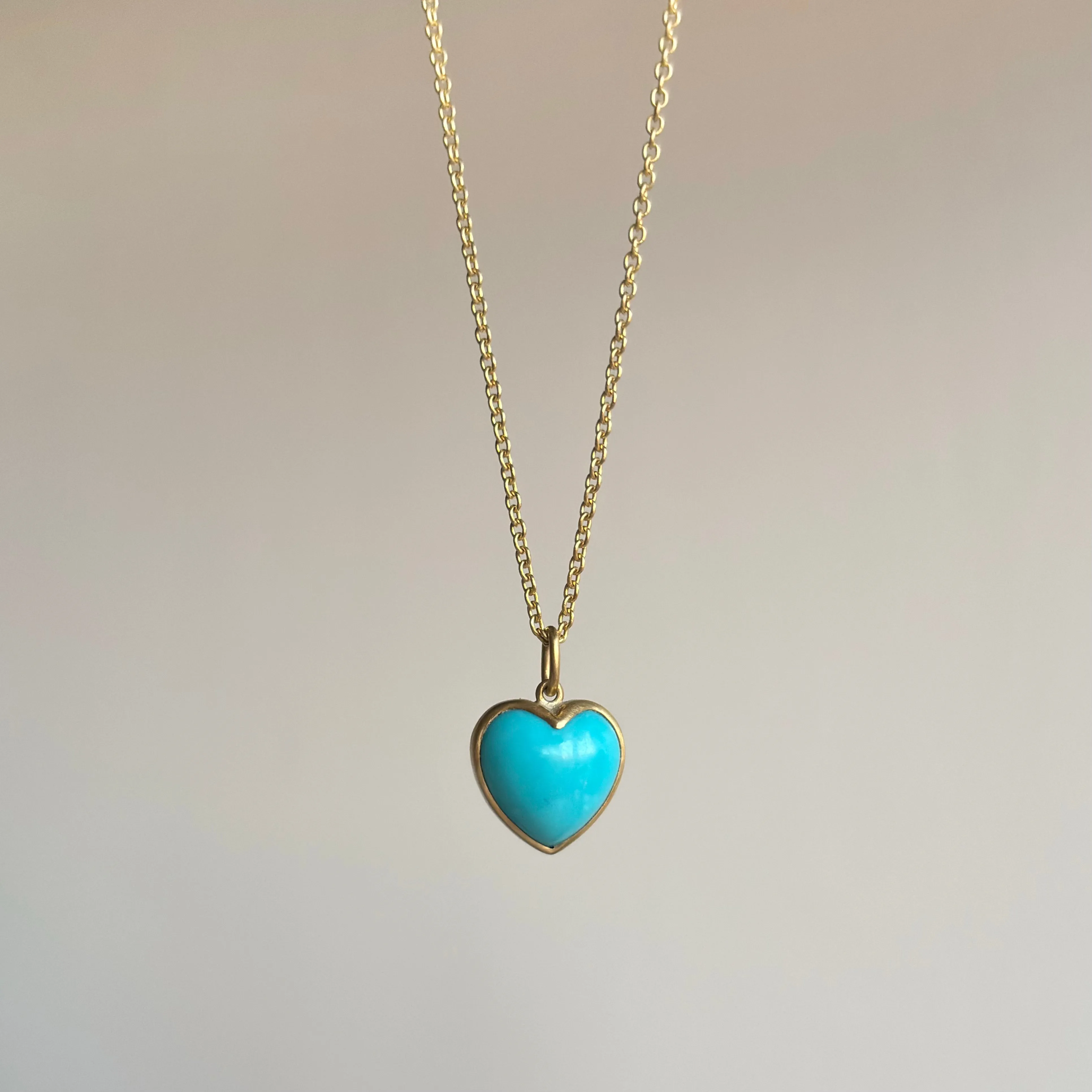 Sleeping Beauty Turquoise Sweetheart Pendant