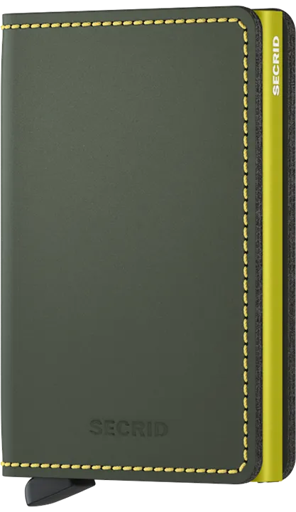 Slim Wallet | Matte Green Lime