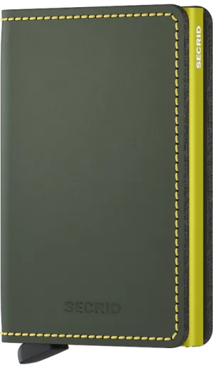 Slim Wallet | Matte Green Lime