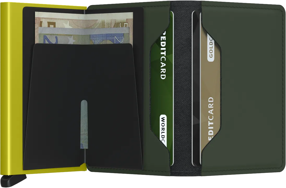 Slim Wallet | Matte Green Lime