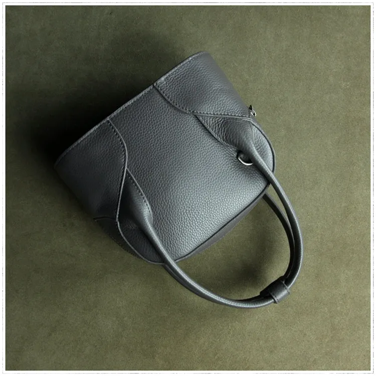 Small Womens Beige Leather Handbag Purse Leather Classic Beige Shoulder Bag Handbag Purse for Ladies