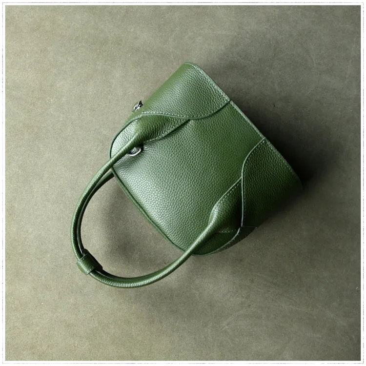 Small Womens Navy Leather Handbag Purse Leather Classic Blue Shoulder Bag Handbag Purse for Ladies