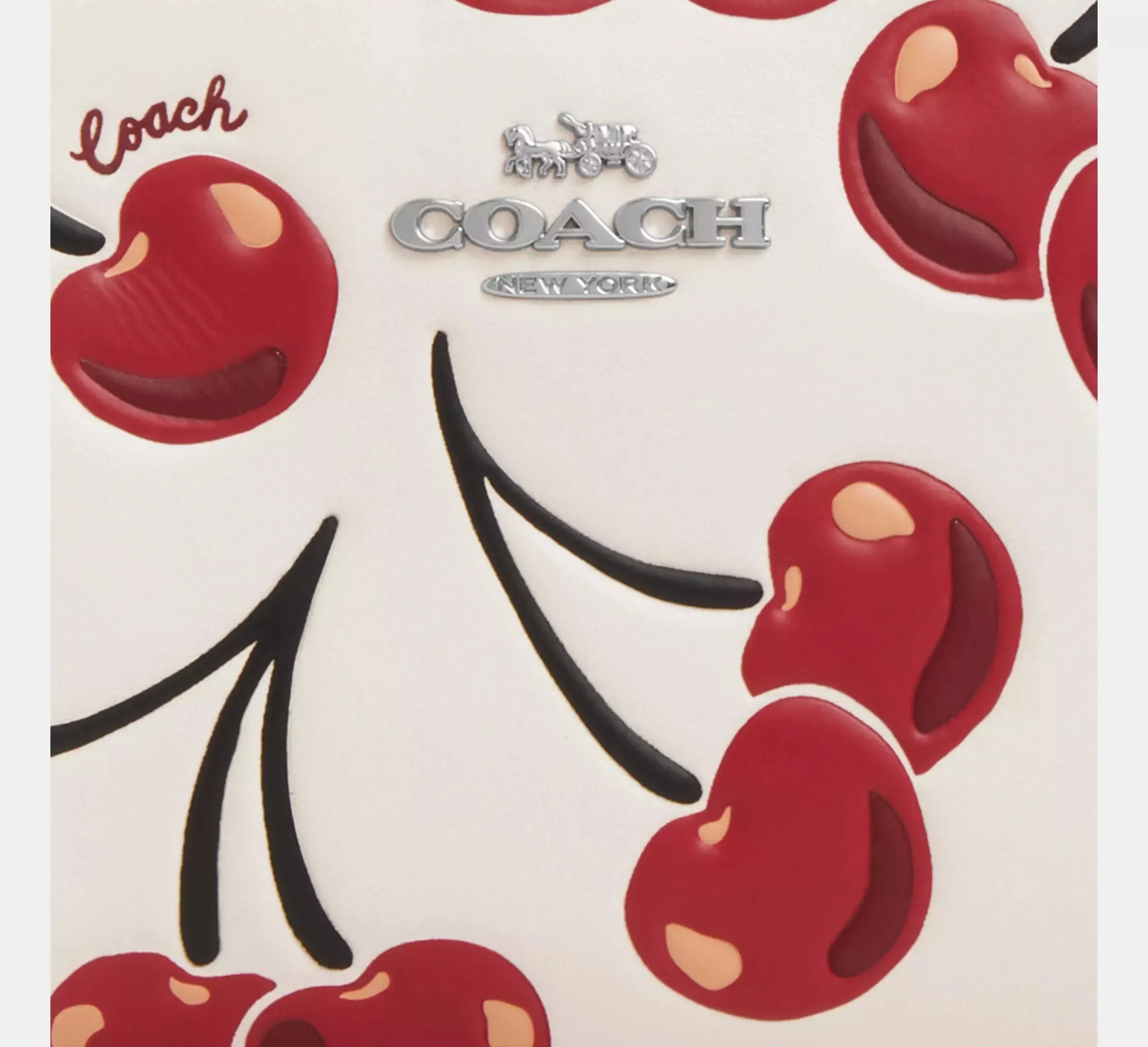 Snap Wallet With Cherry Print
