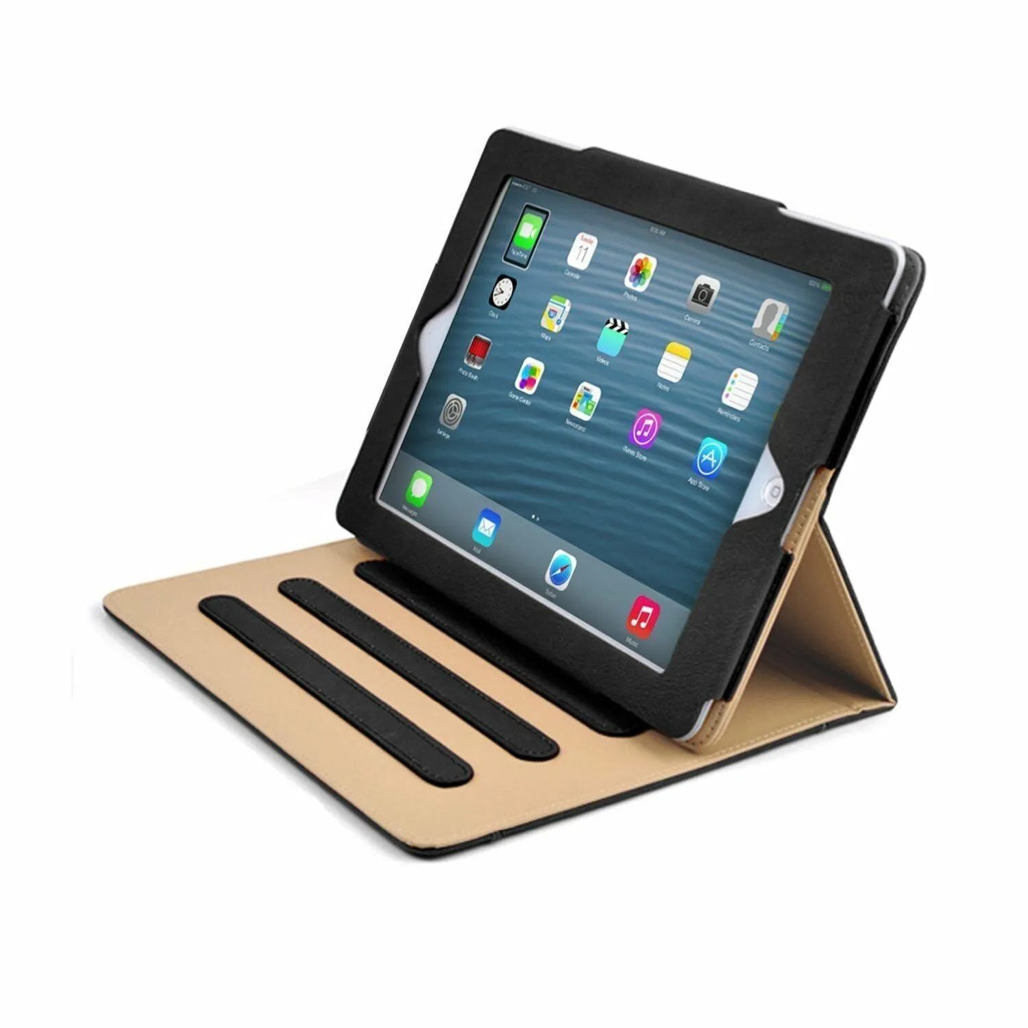 Soft Leather iPad Case Magnetic Smart Cover w Sleep Wake Folio Stand for APPLE